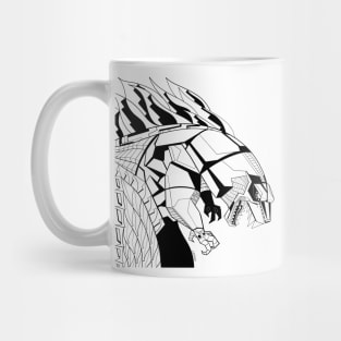 robot gojira the mechagodzilla kaiju ecopop Mug